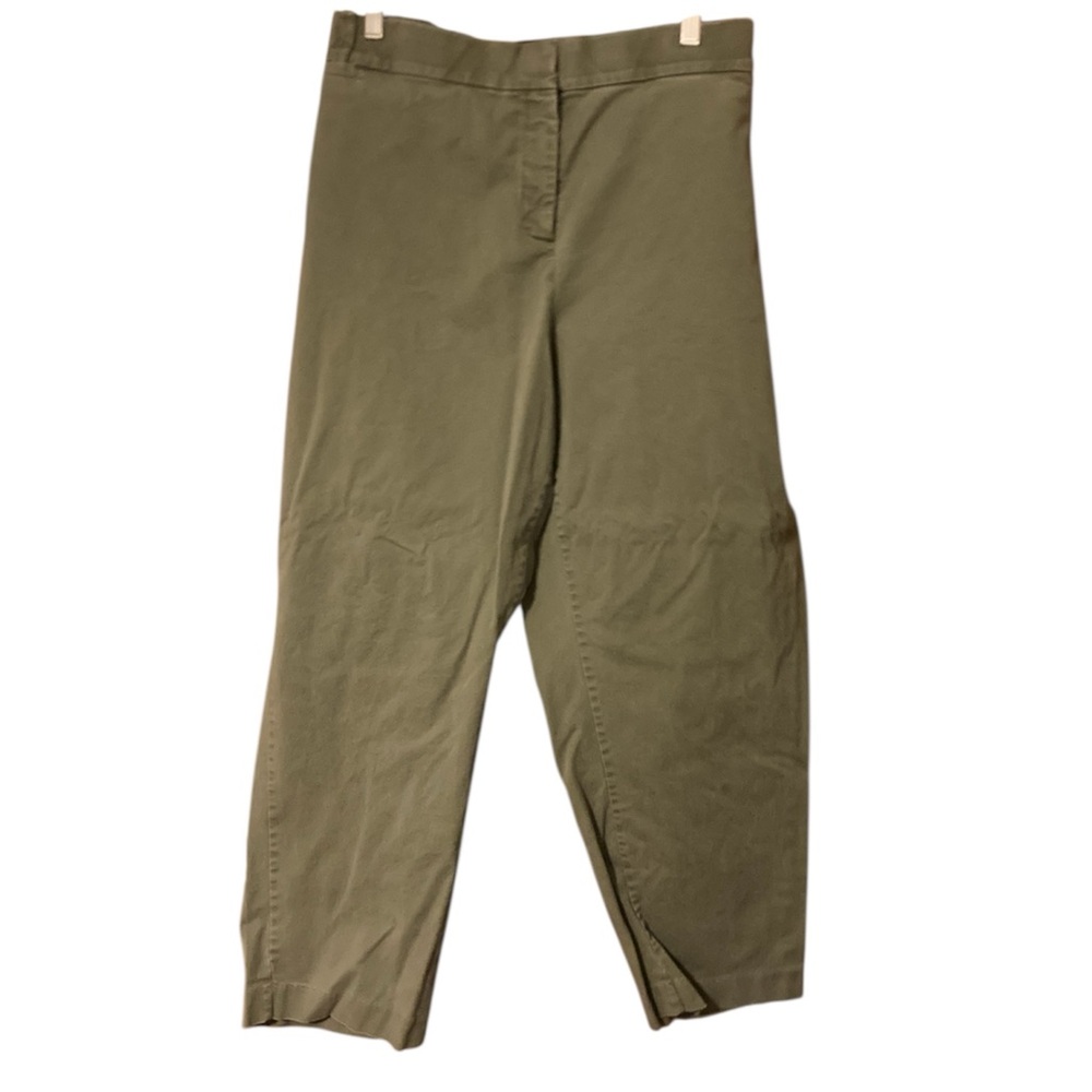 Lane Bryant The Allie 26 women’s Olive green Pants tummy panel work EUC chinos